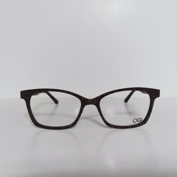 Womens OGI Purple Textured Eyeglasses Frames And Case 53-17-140 Never Worn main image 12